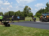 Residential driveway asphalt paving by John Zarlengo Asphalt Paving