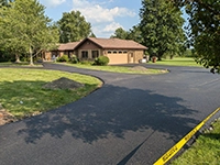 Residential driveway asphalt paving by John Zarlengo Asphalt Paving